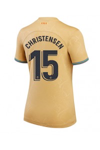 Barcelona Andreas Christensen #15 Fotballdrakt Borte Klær Dame 2022-23 Korte ermer